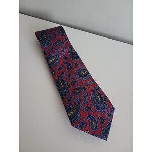 Lauren Ralph Lauren Paisley Silk Mens Tie Office Career Event Evening Party